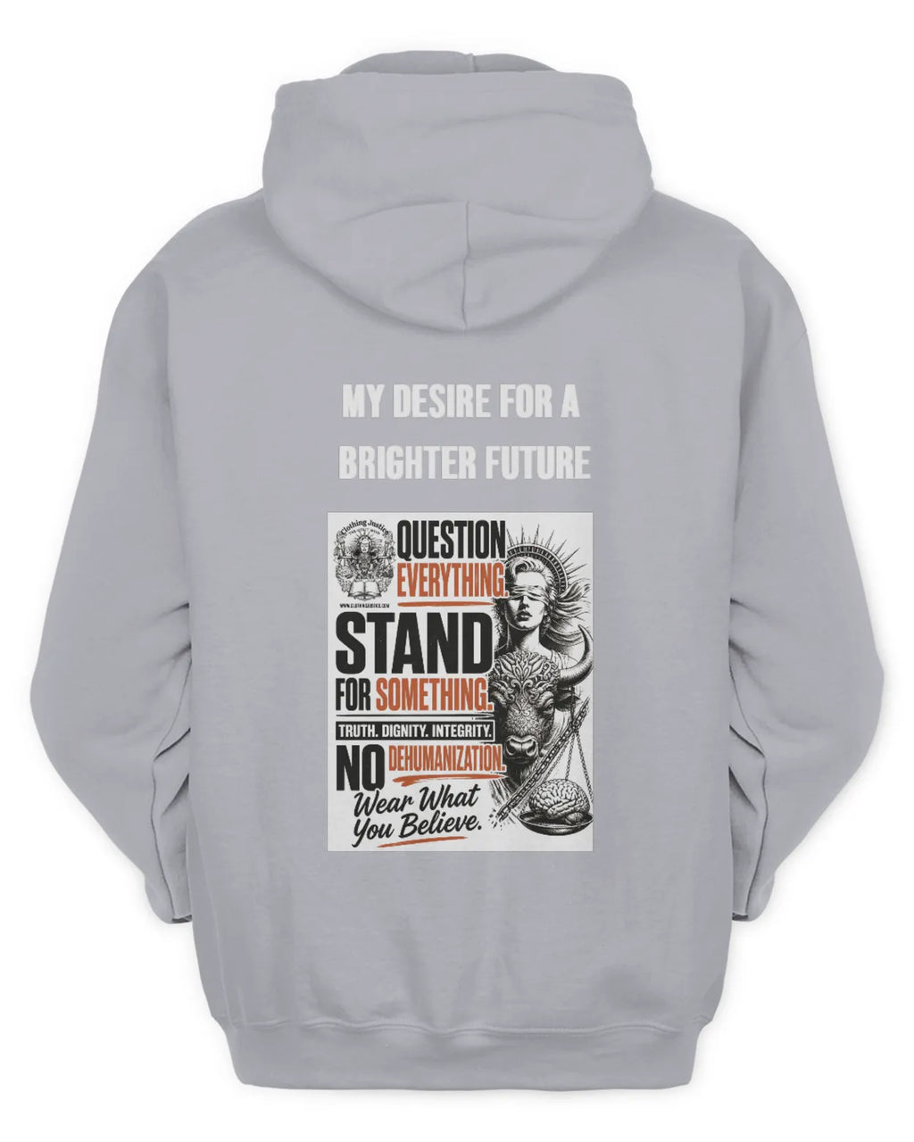 MOTTO APPAREL-Clothing Justice Men’s *Personalize My “RALLY OF 1” Zip Up Hoodie