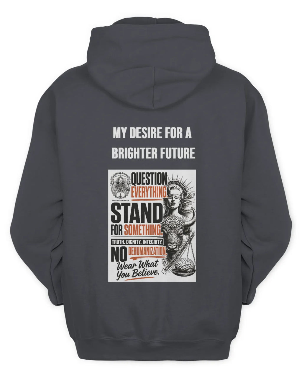 MOTTO APPAREL-Clothing Justice Men’s *Personalize My “RALLY OF 1” Zip Up Hoodie