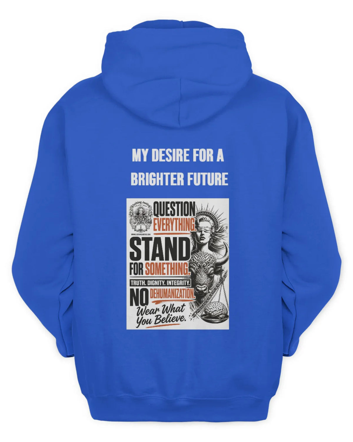 MOTTO APPAREL-Clothing Justice Men’s *Personalize My “RALLY OF 1” Zip Up Hoodie