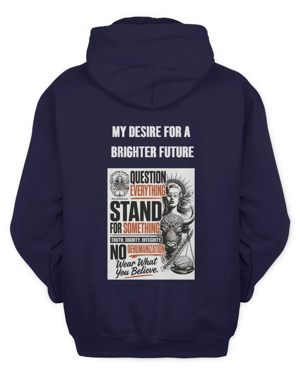 MOTTO APPAREL-Clothing Justice Men’s *Personalize My “RALLY OF 1” Zip Up Hoodie