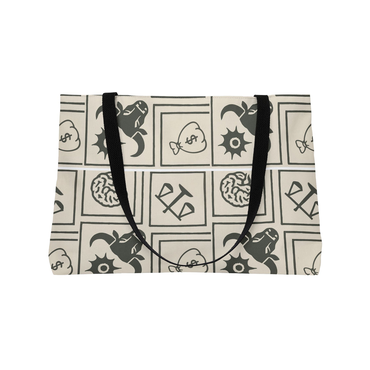 Level Up Active Weekender Tote Bag — Astrological Symbol Pattern Travel Bag