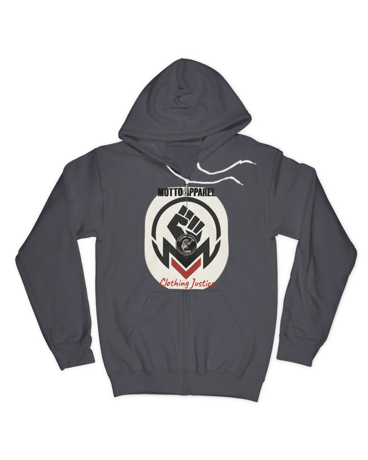 MOTTO APPAREL-Clothing Justice Men’s *Personalize My “RALLY OF 1” Zip Up Hoodie