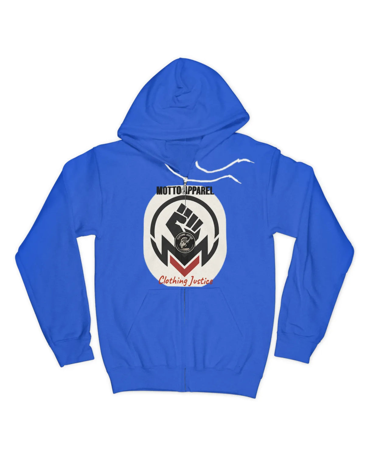 MOTTO APPAREL-Clothing Justice Men’s *Personalize My “RALLY OF 1” Zip Up Hoodie