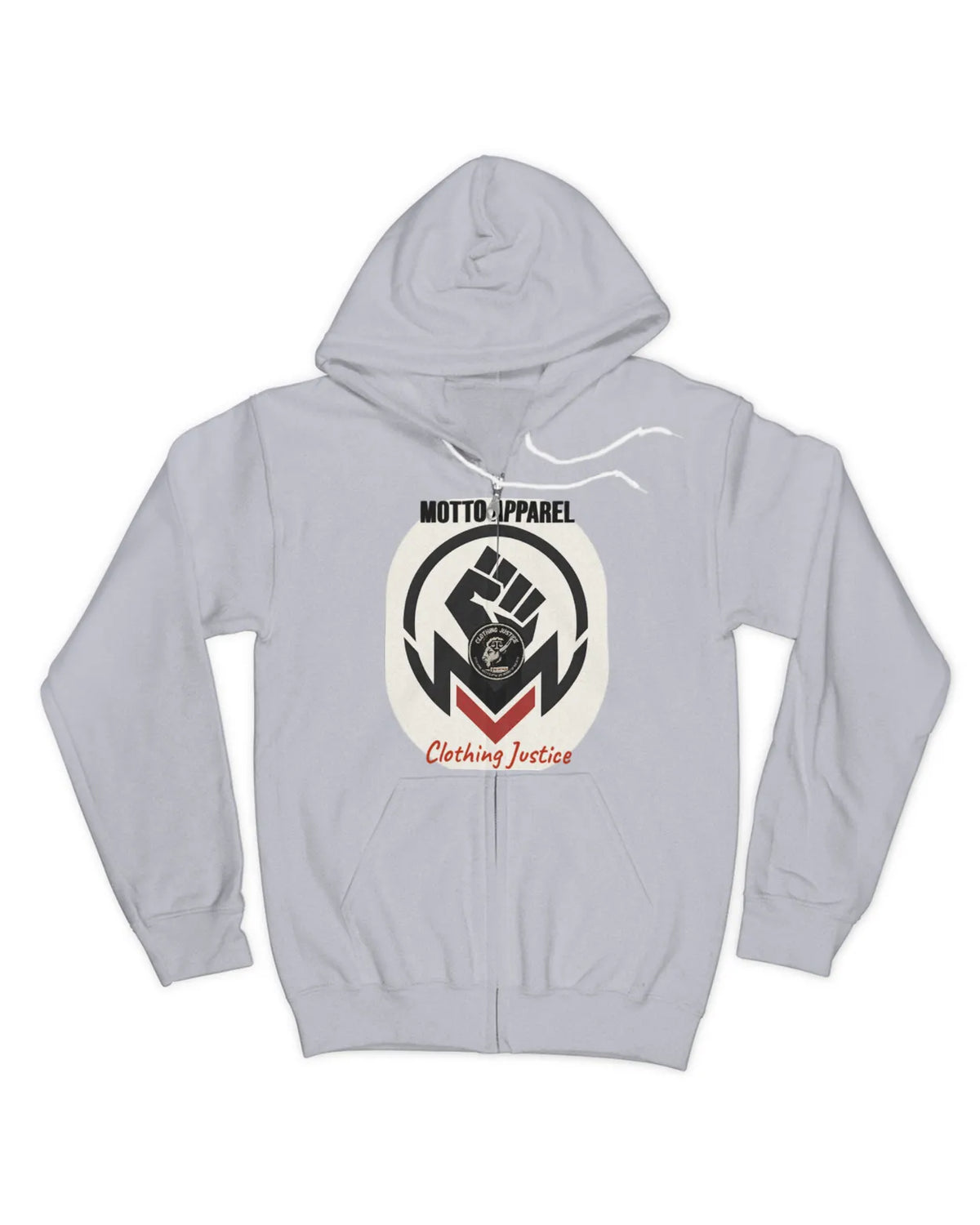 MOTTO APPAREL-Clothing Justice Men’s *Personalize My “RALLY OF 1” Zip Up Hoodie