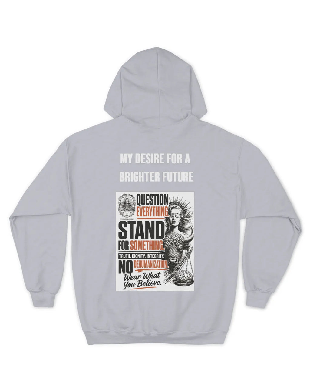 MOTTO APPAREL-Clothing Justice Men’s *Personalize My “RALLY OF 1” Zip Up Hoodie