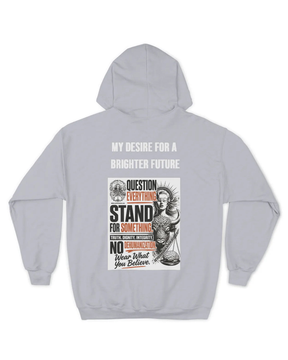 MOTTO APPAREL-Clothing Justice Men’s *Personalize My “RALLY OF 1” Zip Up Hoodie
