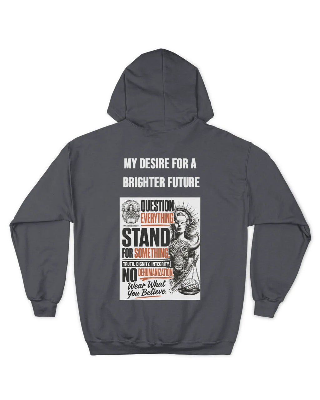 MOTTO APPAREL-Clothing Justice Men’s *Personalize My “RALLY OF 1” Zip Up Hoodie