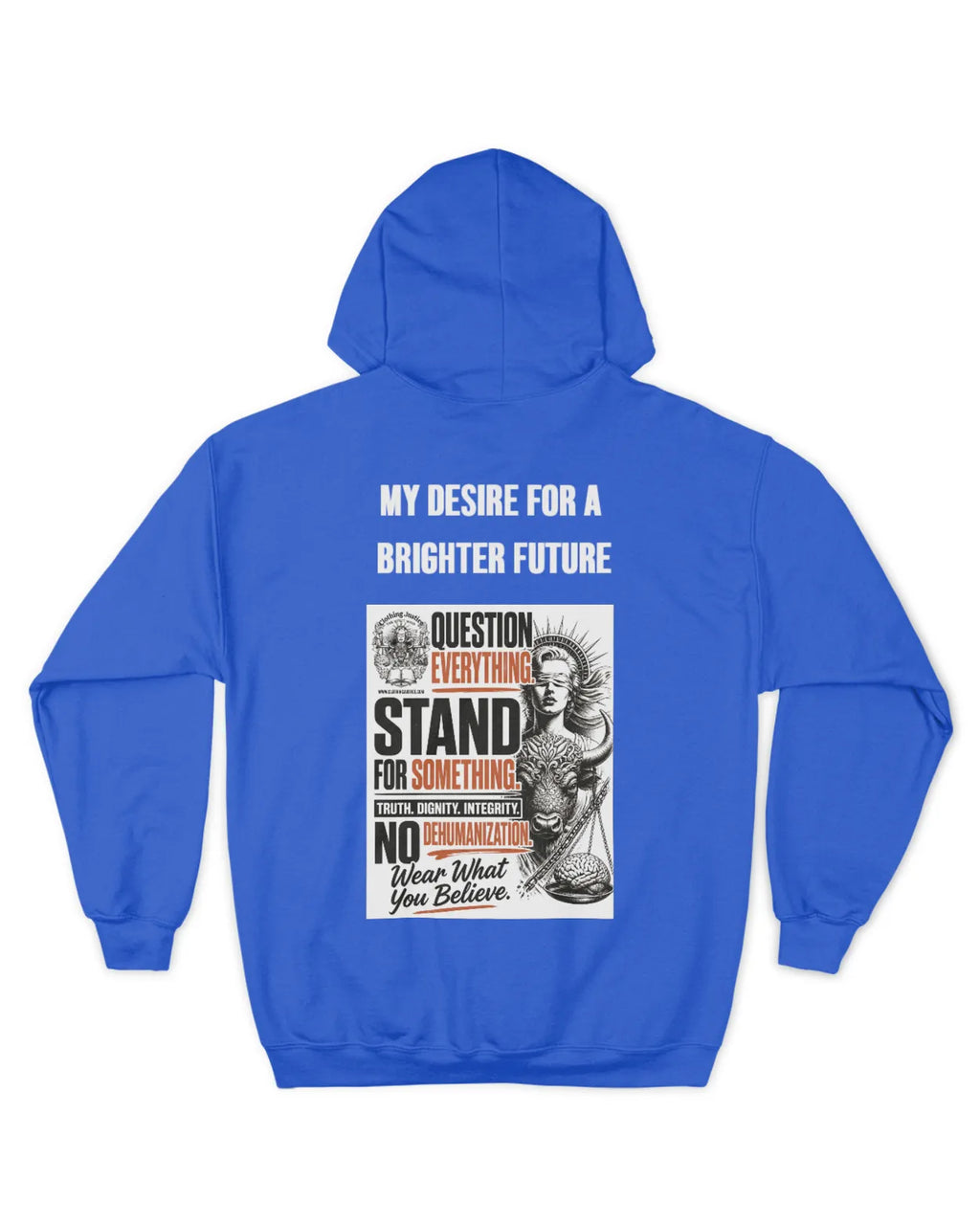 MOTTO APPAREL-Clothing Justice Men’s *Personalize My “RALLY OF 1” Zip Up Hoodie