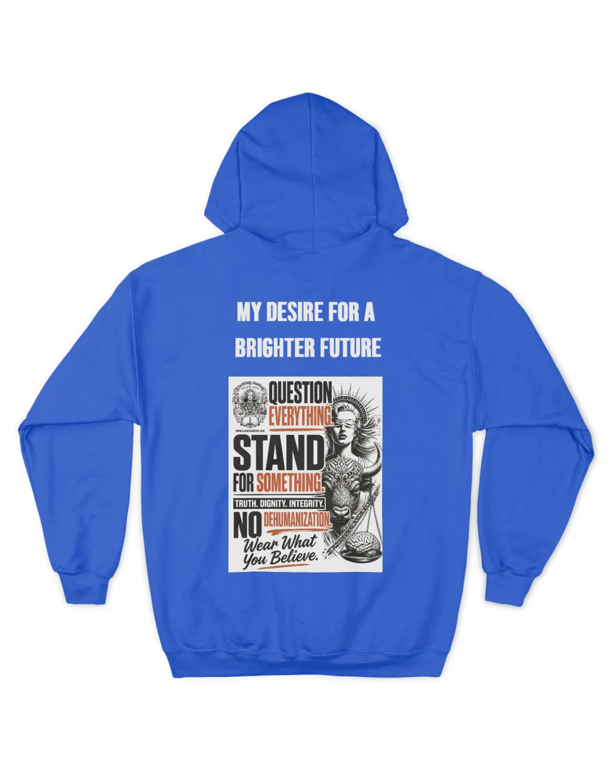 MOTTO APPAREL-Clothing Justice Men’s *Personalize My “RALLY OF 1” Zip Up Hoodie