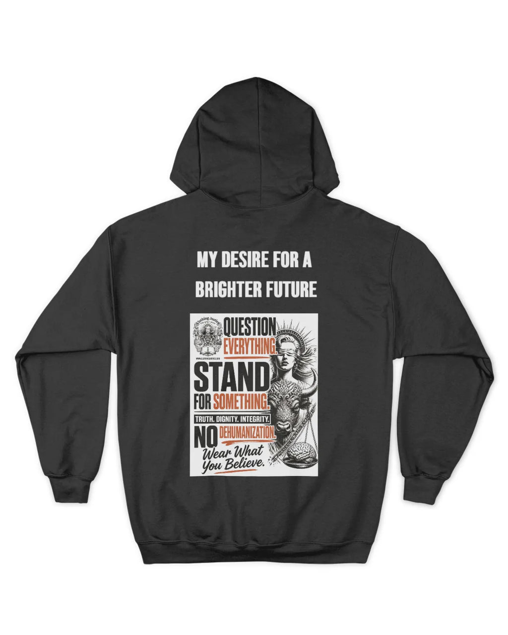 MOTTO APPAREL-Clothing Justice Men’s *Personalize My “RALLY OF 1” Zip Up Hoodie